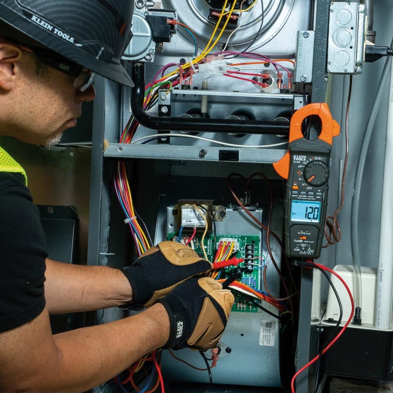 Klein Tools CL445 HVAC Clamp Meter, Auto-Ranging TRMS, NCVT, Measures Voltage, Current, Temperature, Micro Amps, InRush and More - Image 5